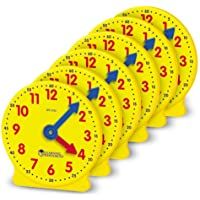 Learning Resources- Pre-K Minirelojes de 10 cm con Engranajes- Color (LER2202)